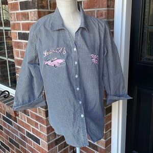 Las Olas “ Lost in the 50’s “ Rock N Roll Button Up‎ Shirt